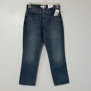 Lucky Brand Zoe Women’s Dark Blue High Rise Straight Jeans